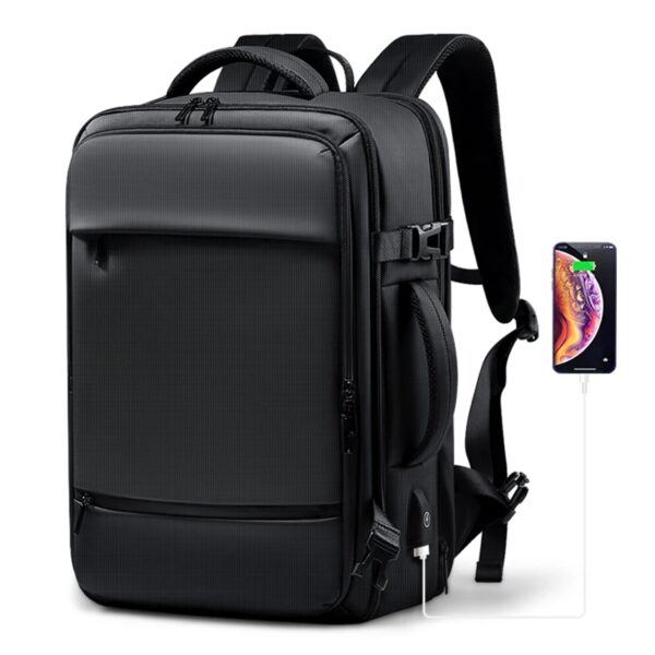 17.3''Laptop Backpack For Men USB Port multi-function Bag High-quality Oxford Expandable Backpack Large Capacity Travel Backpack