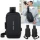 New Sling Bag Travel Shoulder Bag Waterproof Sports Chest Bag Anti-theft Crossbody Bag for Men USB Charging Bolso Para Hombre