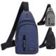 Men Shoulder Bags USB Charging Earphones Cable Hole Crossbody Bags Male Anti Theft Sports Chest Bag Short Trip Messengers Bag