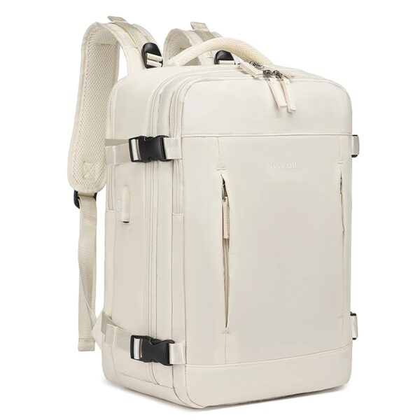 Jyvexius Backpack Backpacks For Women Waterproof Wear-resistant Female Backpack Highcapacity Fashion Business Travel Black Beige