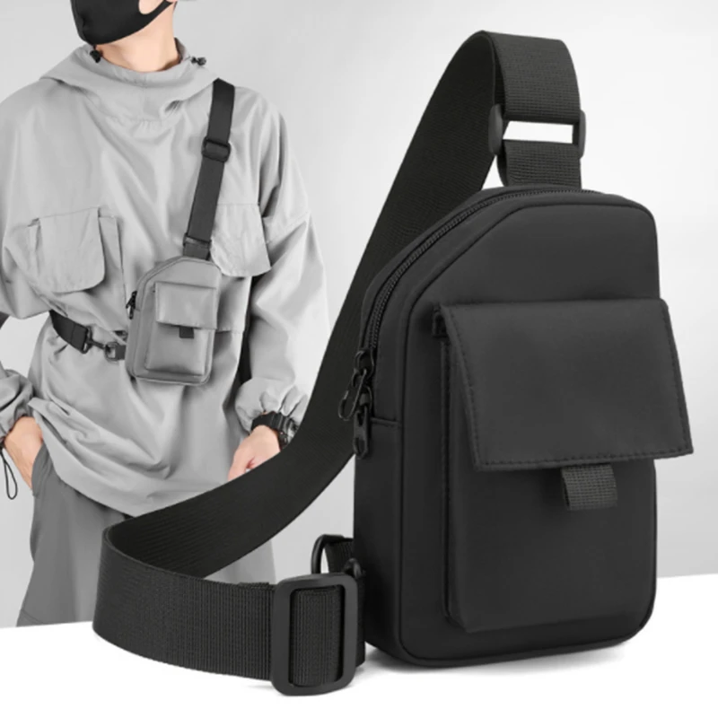 Mens Shoulder Bag Nylon Luxury Fashion Men Chest Bag Man Sling Crossbody Bag for Male 2023 New Casual Handbag Travel Phone Bags