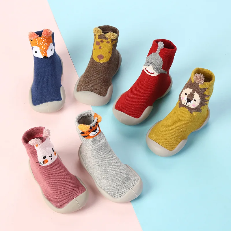 Spring and Fall Models of Children's Walking Shoes Floor Socks Infant Non-slip Soft Bottom Floor Shoes for Boys and Girls Indoor