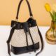 Color Scheme Fashionable Hollowed out Bucket bag for Women's Travel Crossbody bag for Women's one Shoulder Grass Woven bag