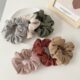 Wholesale 6pcs/pack Women Girls Microfiber Scrunchie Pack Knitted Fabric Chouchou Lot Korean Japan Fashion Scruncies Set 2022