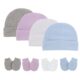 Autumn Winter New Baby Hat Gloves Set Boy Girl Warm Cotton Kids Beanies Newborn Bonnet Babies Photography Props Infant Nightcap