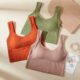 Underwear Fitness Tanks Short U Shaped Crop Tops Casual Sports Seamless Tube Tops Summer Solid Bralette Lingerie Women Clothes