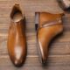39~48 Chelsea Boots Men Brand 2023 Comfortable Fashion Leather Boots #Dx214